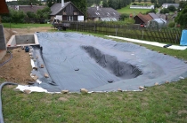 instalace jezírkové folie